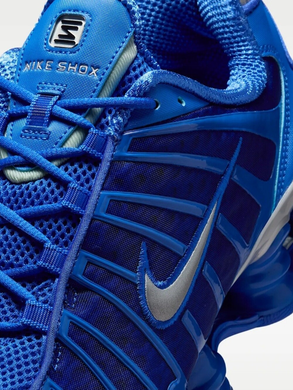 Nike Shox TL Hyper Royal Blue Metallic Silver Running Shoes AV3595-400 Men's - Picture 5 of 8